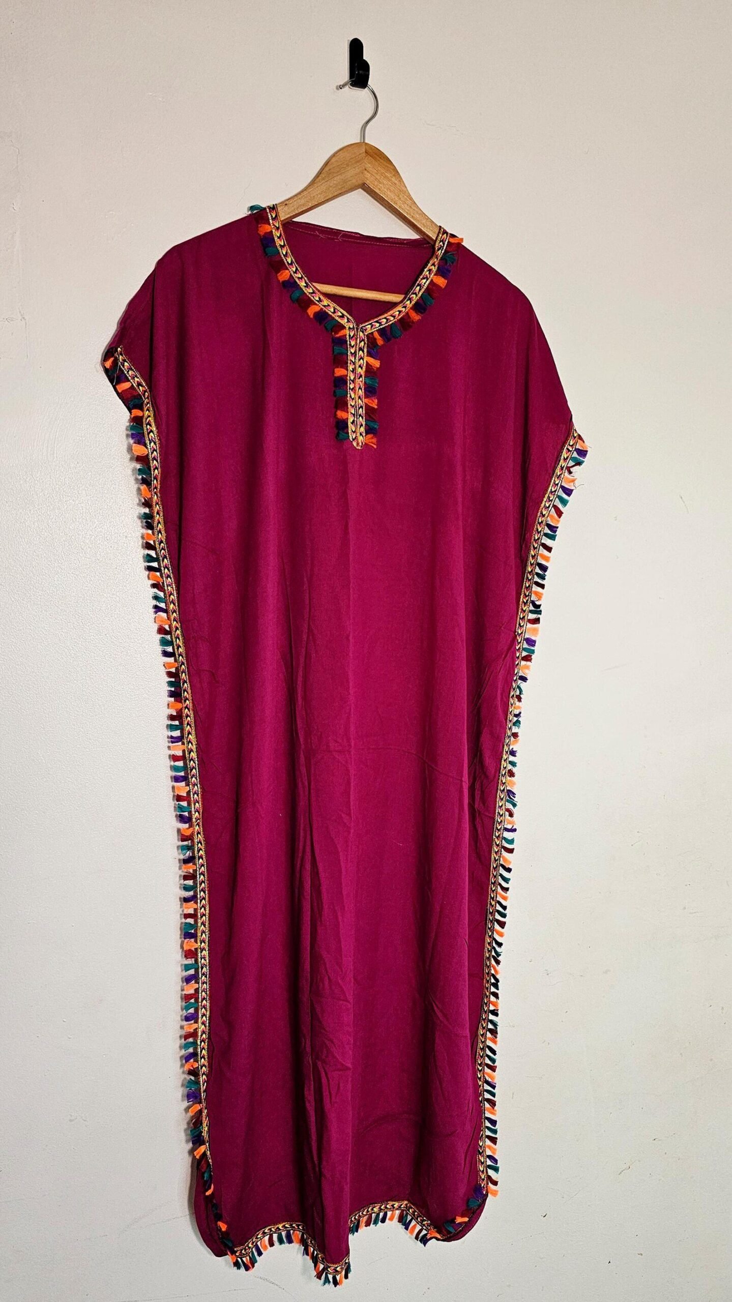 Robe caftan des fêtes, robe boubou d&rsquo;été colorée