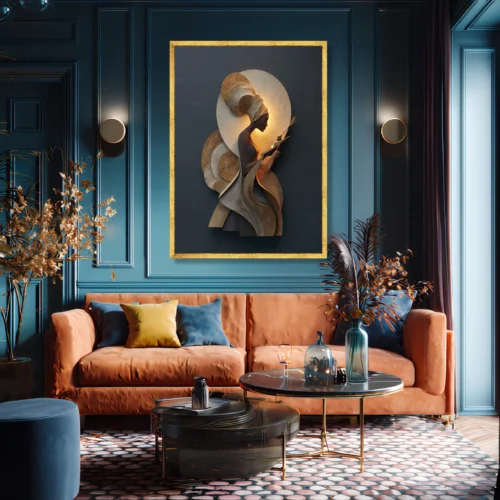 Toile femme africaine