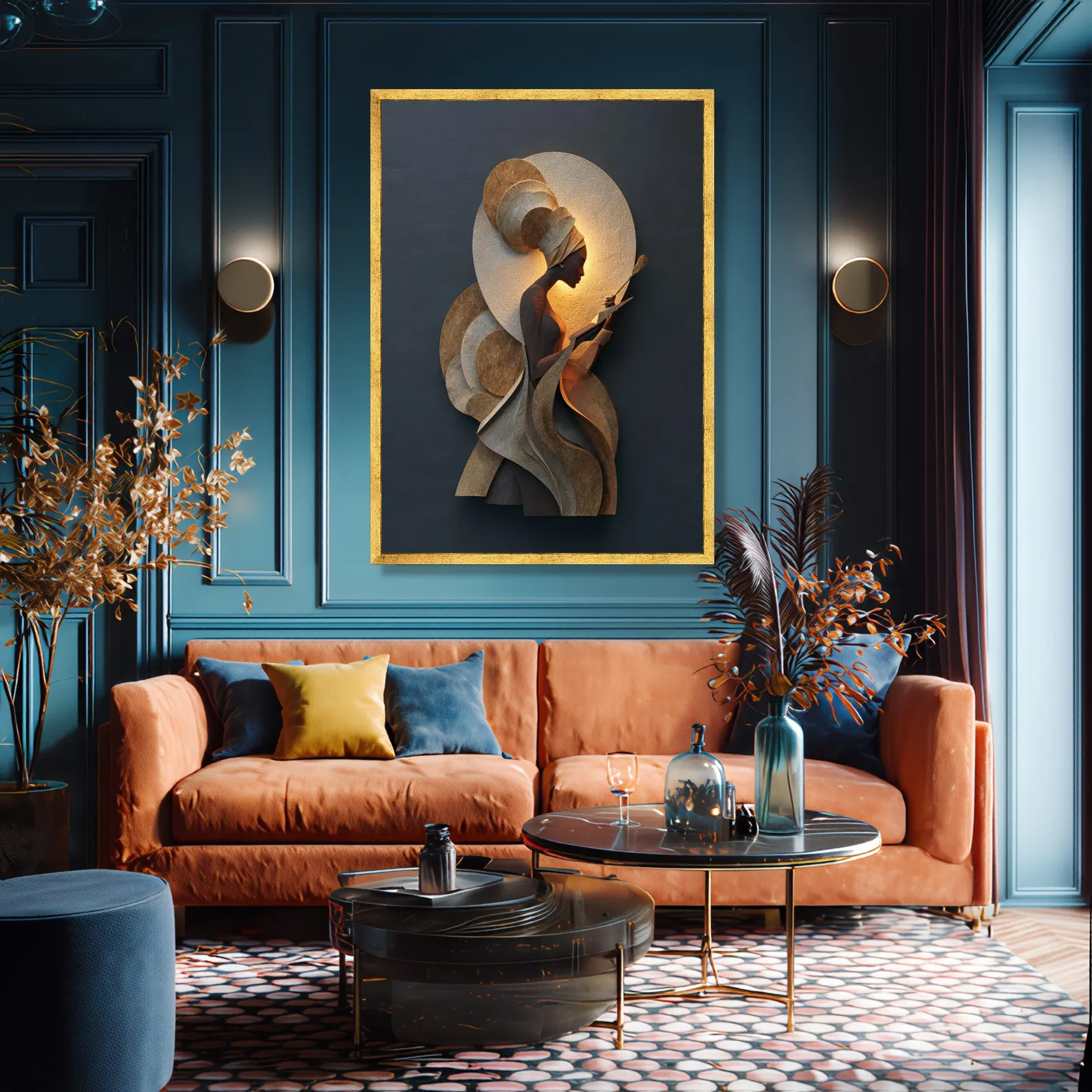 Toile femme africaine