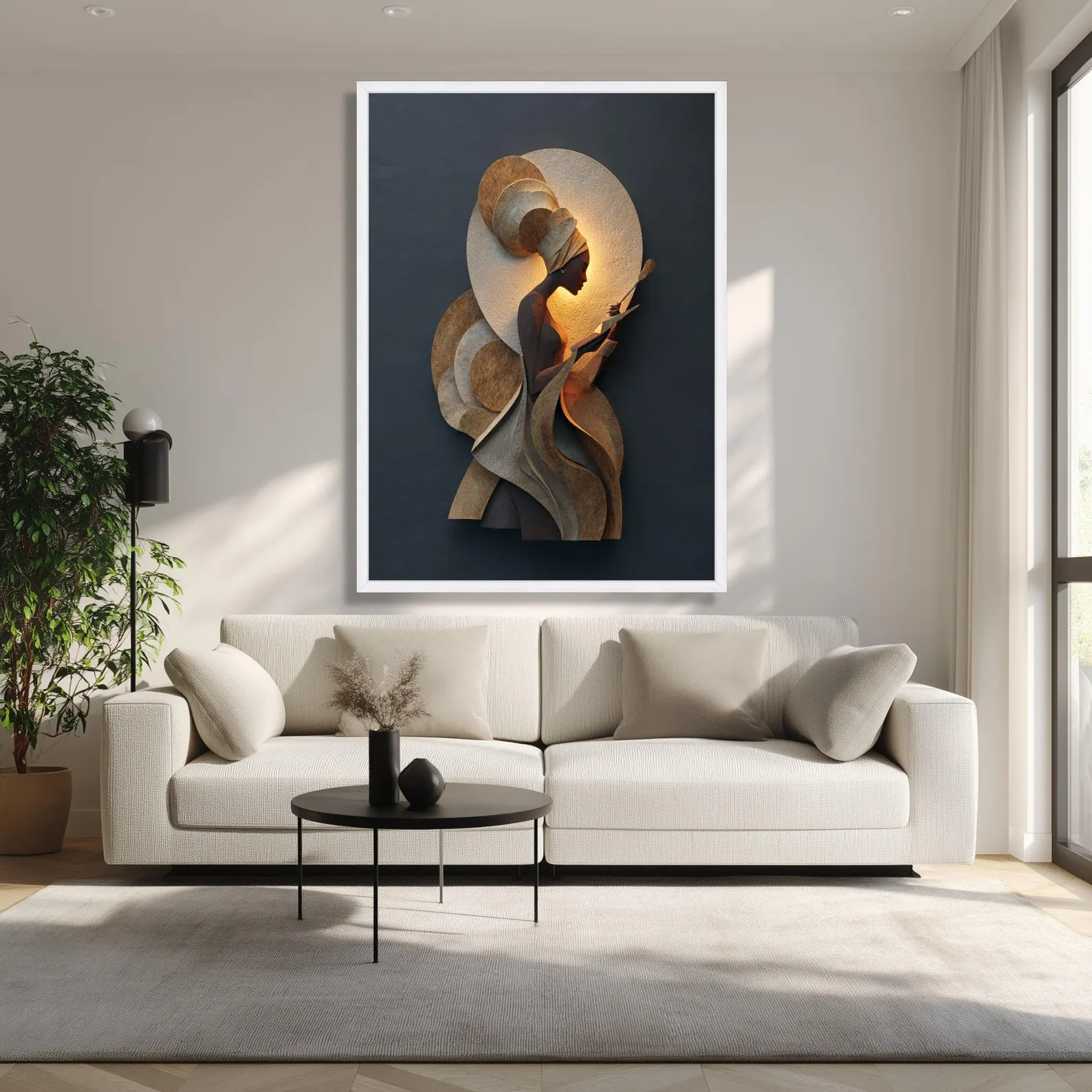 Toile femme africaine