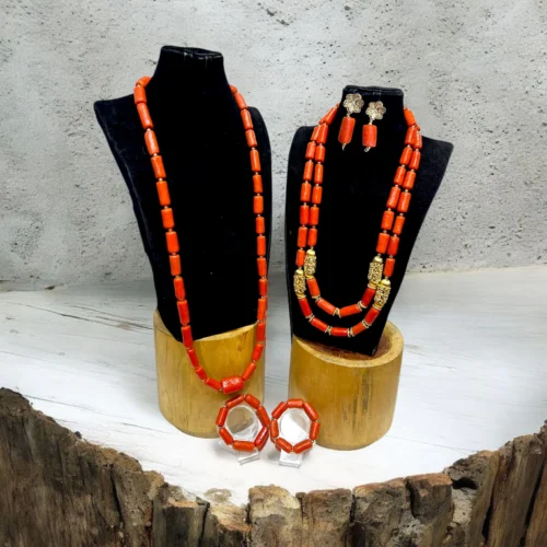 Ensemble de perles de corail Ateyun