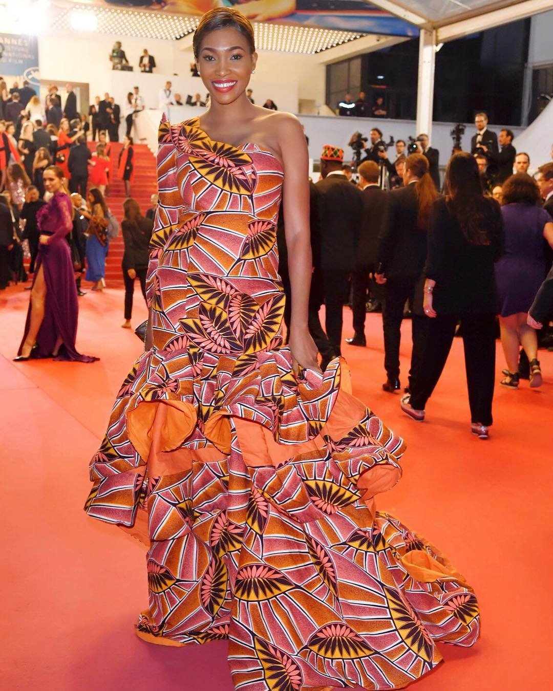 Echarpe ETOLE SHIBORI – Motif Guirlande